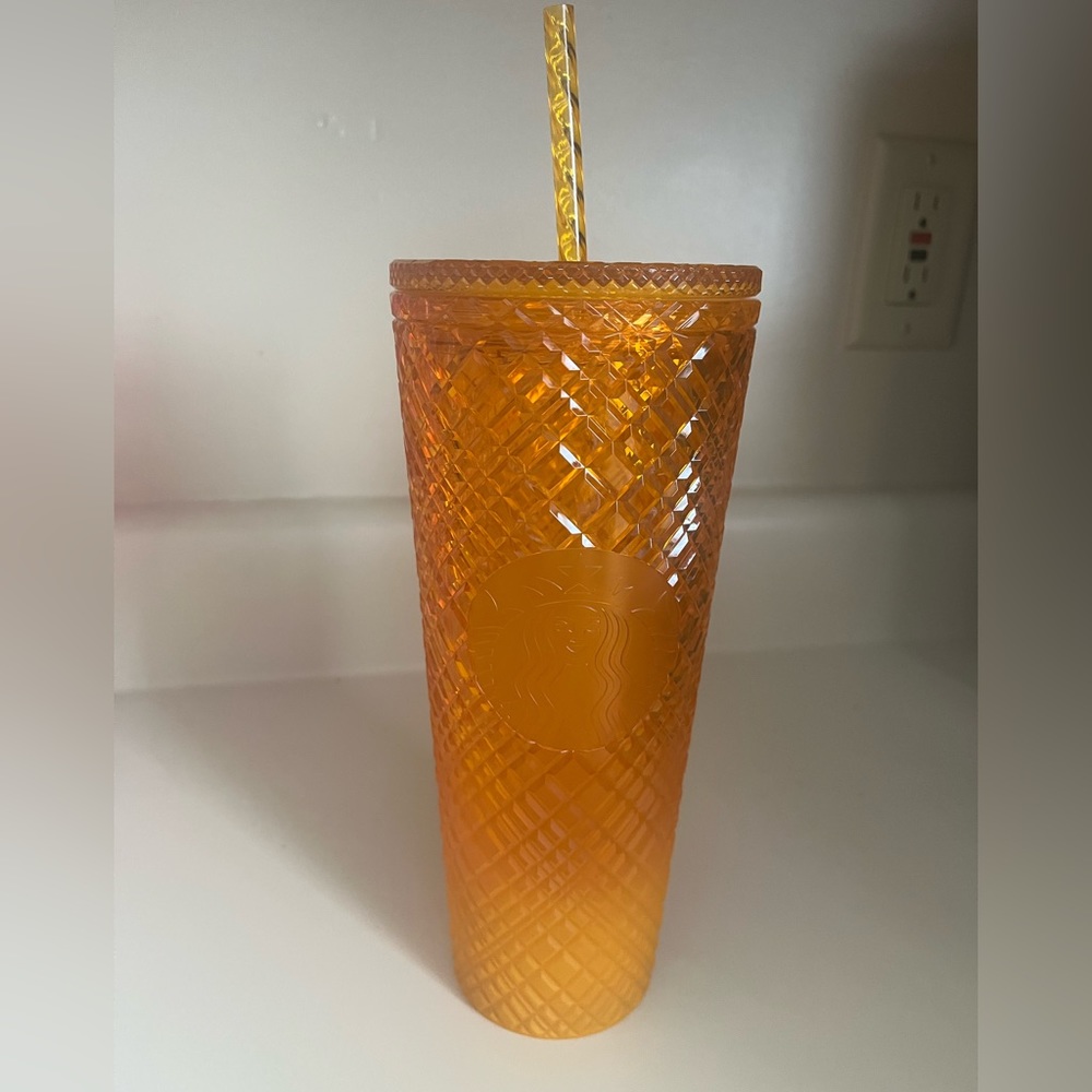 Starbucks orange ombré jewel tumbler